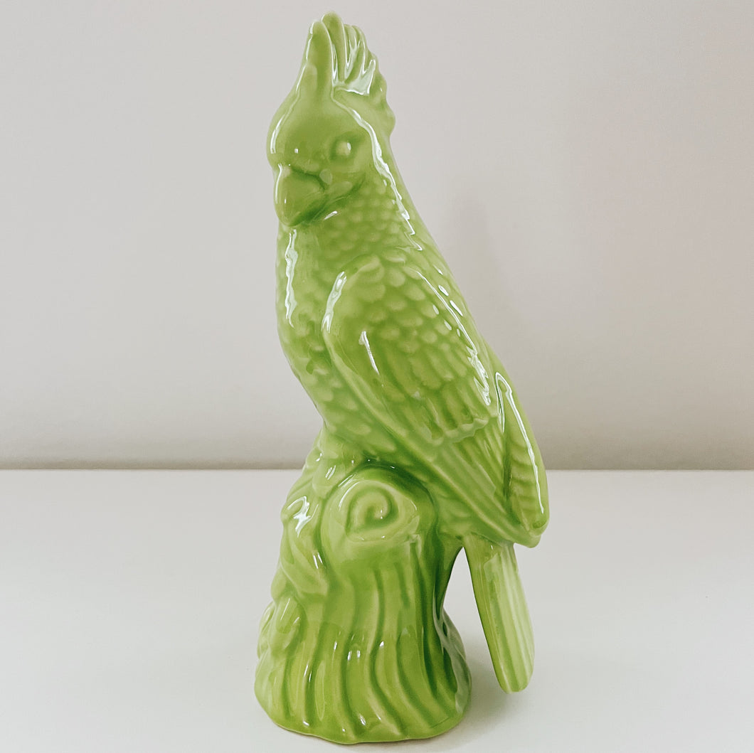 Mint Green Ceramic Parrot