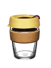 Load image into Gallery viewer, KeepCup Cork Brew reuse-able coffee cup sustainable product yellow
