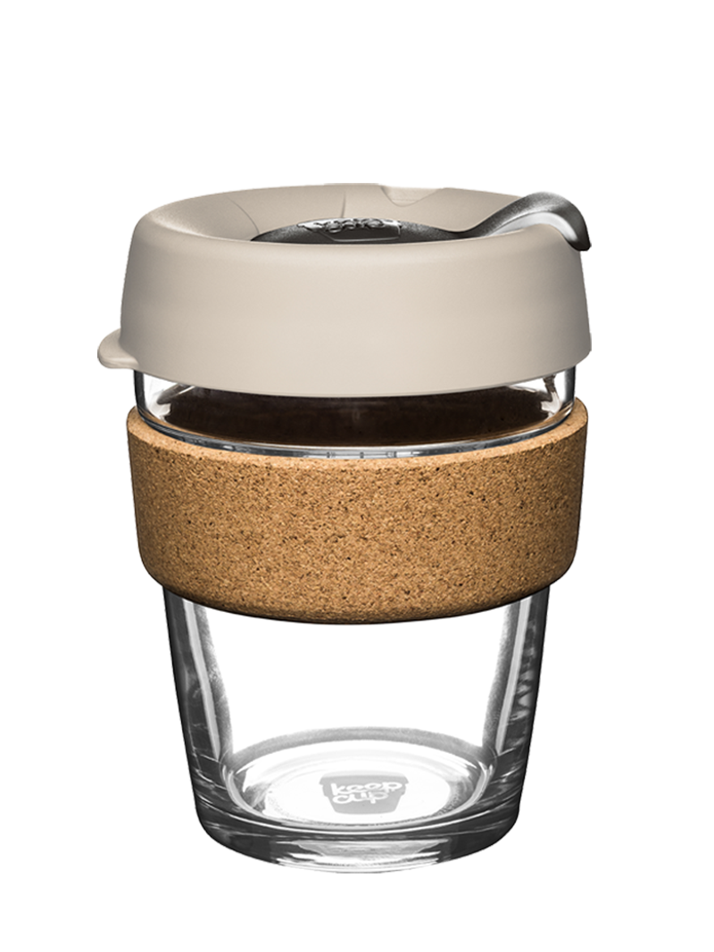 KeepCup Cork Brew glass reuse-able coffee cup sustainable products original 